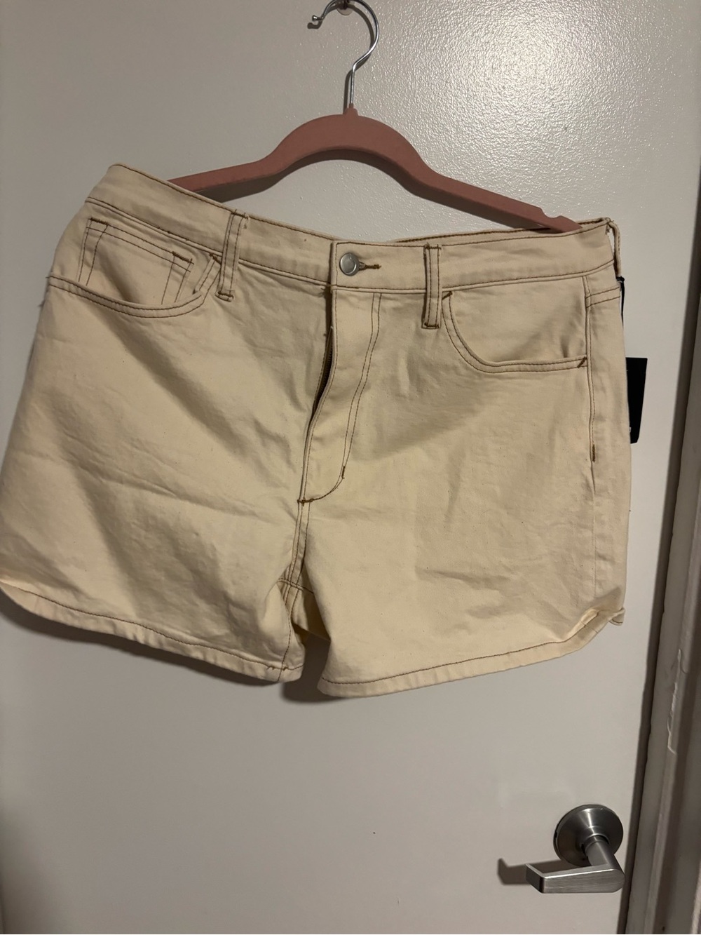 Joe's Jeans Cream Denim Short - Neutral Summer Cut